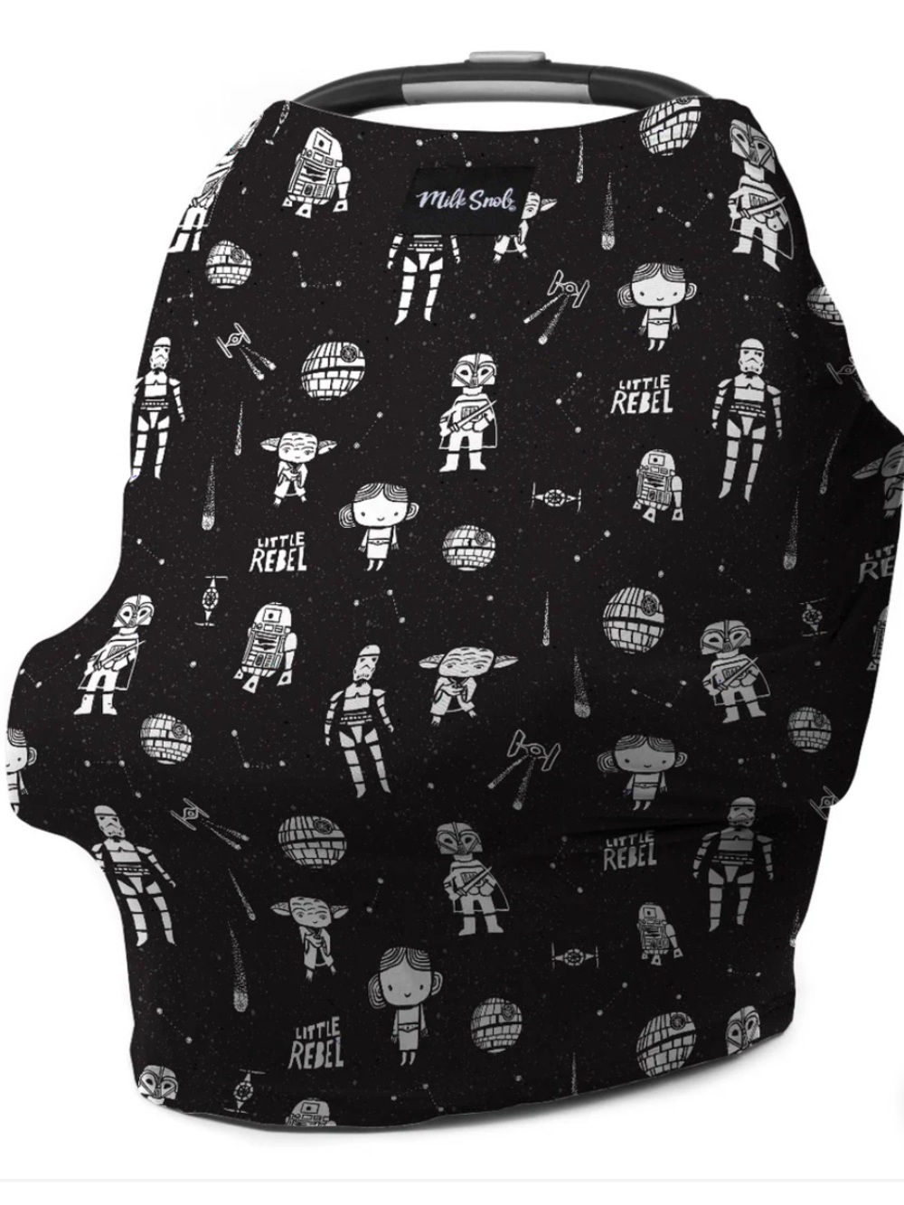 Milksnob bamboo starwars themed baby infant car seat cover